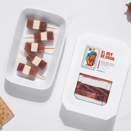Banderillas de atún ahumado con queso El Rey de Oros