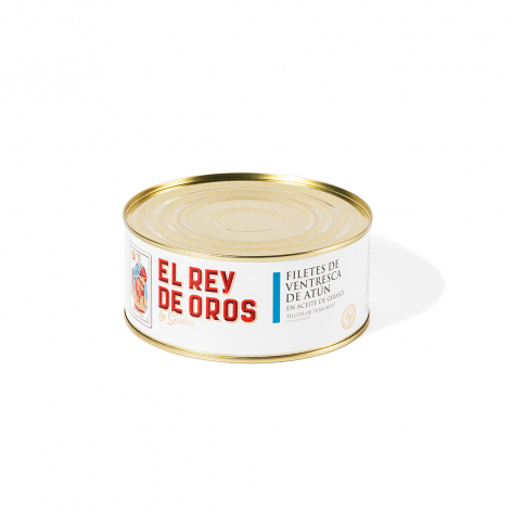 FILETE VENTRESCA DE ATÚN EN ACEITE GIRASOL EL REY DE OROS