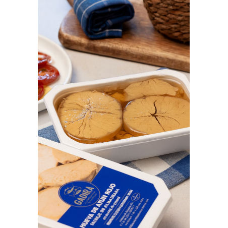 Hueva de atún rojo salvaje cocida