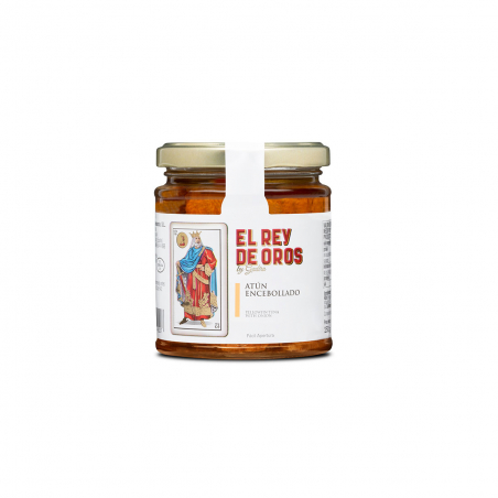 Tarro de atún encebollado