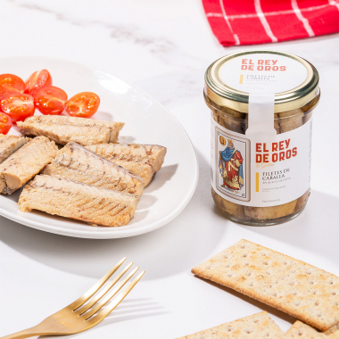 Tarro de filetes de caballa